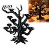 Ornamento de Árvore Gótica Suporte de Bola de Cristal Impresso em 3D, Rack de Exibição de Esfera de Galho Seco, Suporte de Mini Enfeites de Mesa para Halloween para Casa