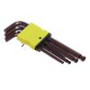 9-teiliges Sechskant-Inbusschlüssel-Werkzeugset Kugelkopfende Multifunktionsschlüssel Schraubendreher-Werkzeugsatz S2-Material Hohe Härte
