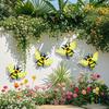 1/3Pcs Iron Bees Ladybugs Butterflies Wall Decor Colorful Garden Decoration Outdoor Indoor Metal Craft Vibrant Home Furnishings