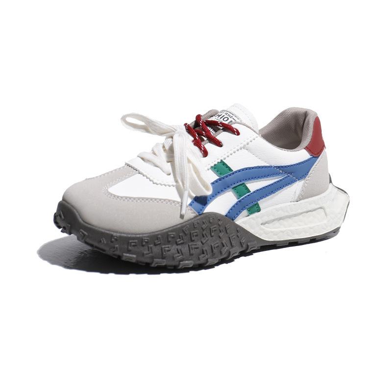 2025 spring new thick-soled Autonavi training shoes women's retro casual color matching mandarin duck bow Forrest Gump shoes