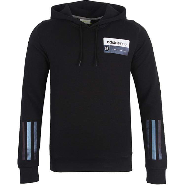 Adidas Neo M CS CLR SFT HD Lifestyle Series Breathable Comfortable Soft Hoodie Men Hoodies Black CD3574