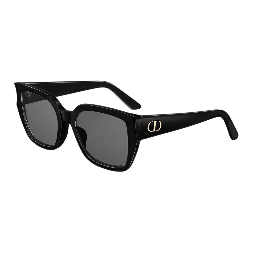 

Dior Square Sunglasses With Gold Letter Logo Women sunglasses Black GLOWS1FXR-10A0 Basic Packaging-Eyeglass Case+Box,54