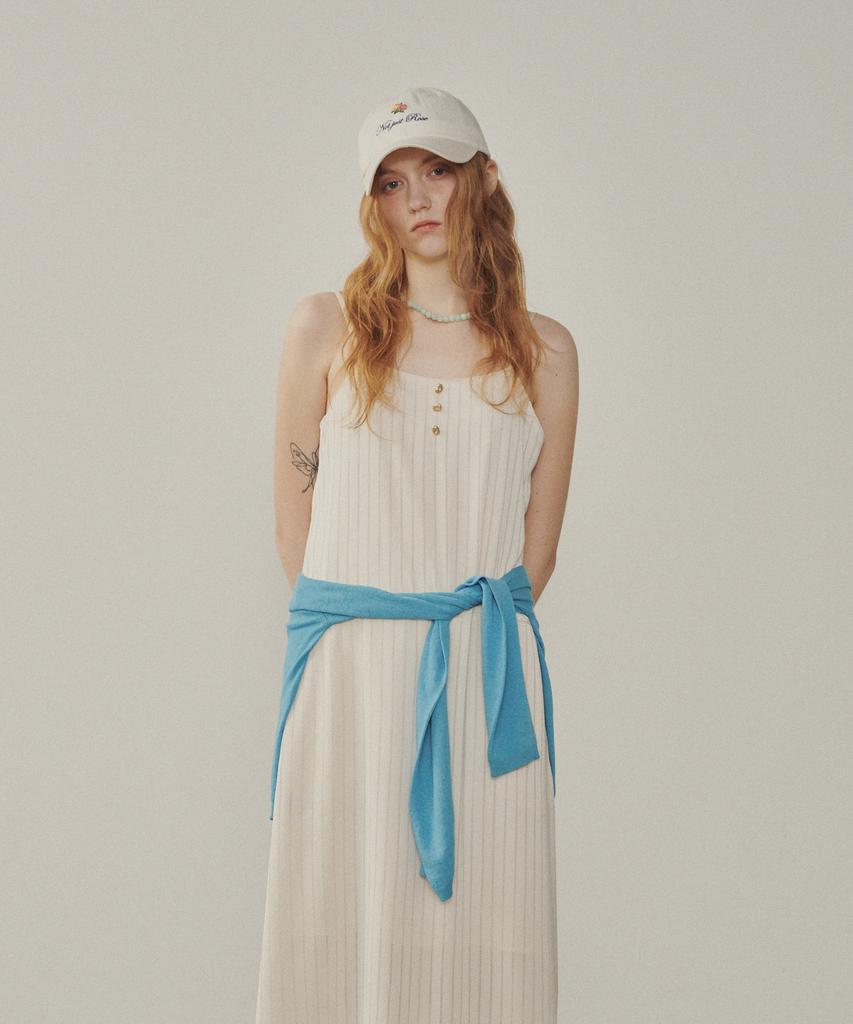 MELLY&ROSE Rose Ribbon Ball Cap (315353)_White