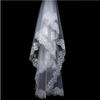 Bridal veil, 1.5 meters, white single-layer lace, computer lace lace, mesh veil, wedding dress