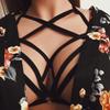 Top bustier con reggiseno a fascia elastica con fasciatura per reggiseno a gabbia elastica da donna sexy