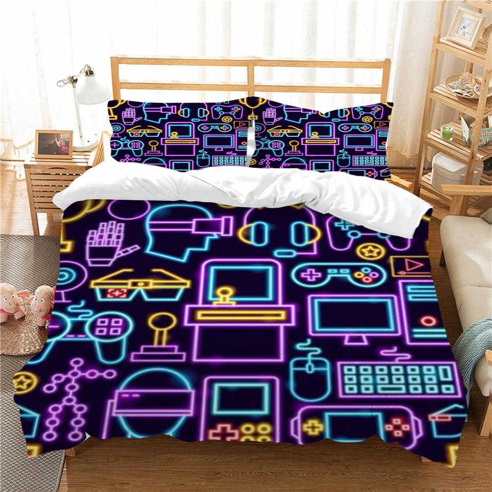 Bedding Suit 3D Gamepad Print Home Bedclothes Hot Sale Bedroom Decor Stylish Comforter Cover Set