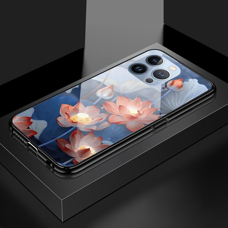 Tempered Glass Phone Case For OPPO Reno13 Reno14 Realme 11 12Pro 14 GTNeo6 C21Y C53 C75 OnePlus Nord2 NordCE3Lite Soft Edge Shockproof Smooth Shell