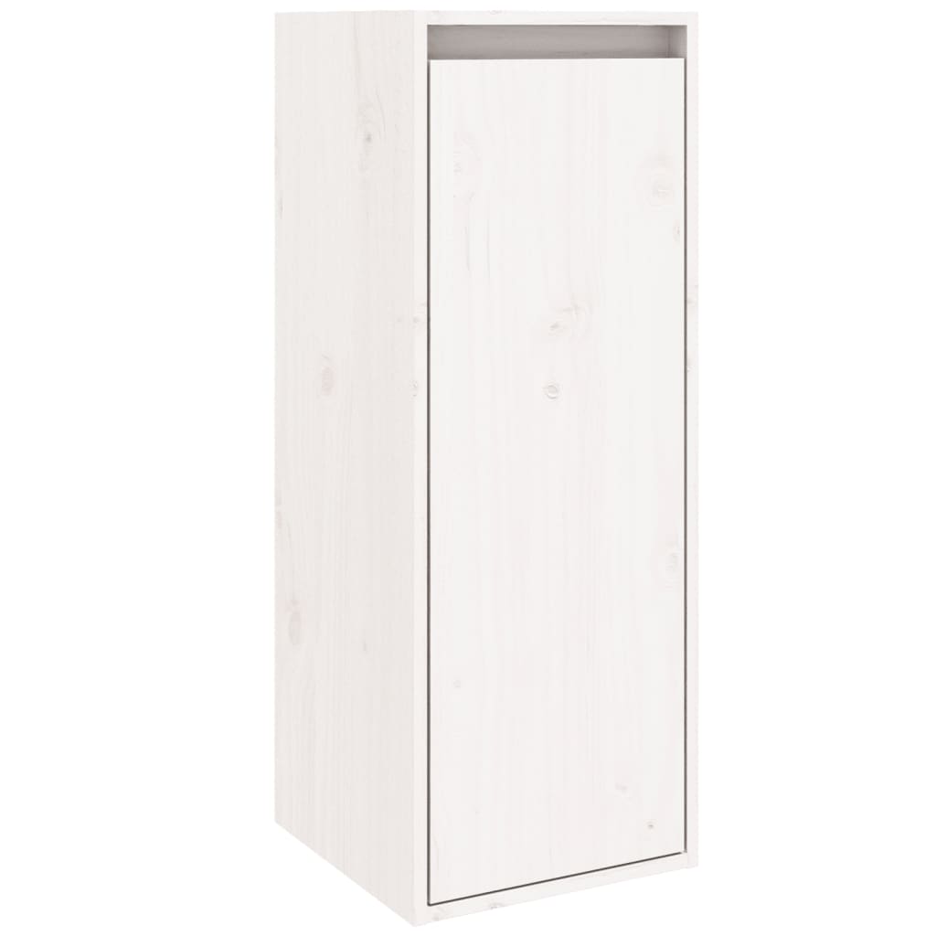 Wall Cabinets 2 Pcs White 30 X 30 X 80 Cm Solid Pine Wood