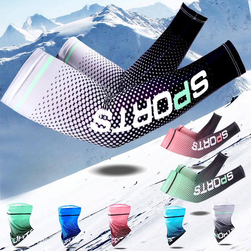 

Sunscreen Sleeves Ice Sleeves Summer Men s Large Size Fishing Riding Ice Silk Sleeves OPP bag