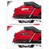 Amazicha Satteltasche Satteltaschen-Verriegelungsabdeckungen Schwarz Kompatibel für Harley Davidson Touring Street Glide, Electra Glide, Road Glide 1993-2013