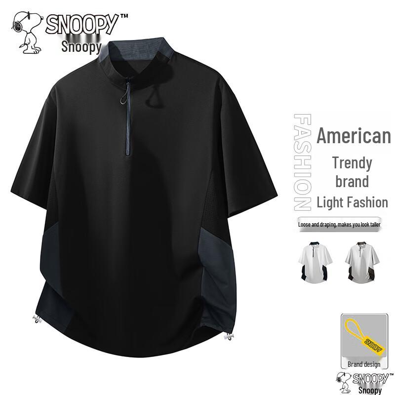 Snoopy Men s Casual Short Sleeve T-Shirt 3XL