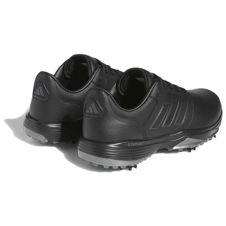 Adidas Bounce 3.0 Leather Comfortable Shock Absorbing Non-Slip Durable Low-Top Golf Shoes Men Sneakers Black HQ1216