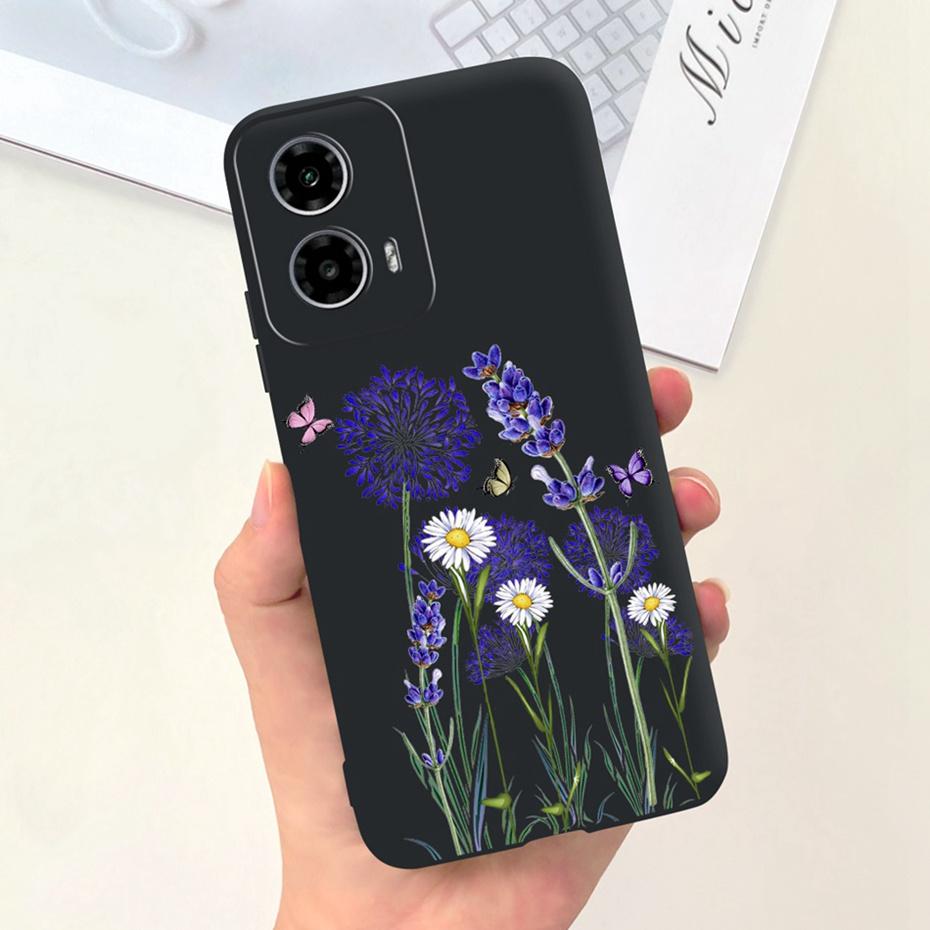 2024 New Fashion Case For Motorola Moto G24 G34 Black Silicon Soft Protective Back Cover For Moto G24 G34 4G 5G Phone Cases