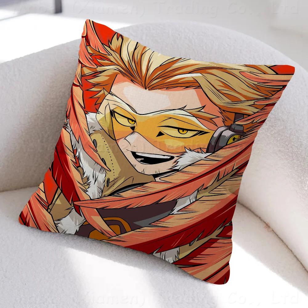 Anime My Hero Academia Hawks Cushion Cover Pillow Cover Decor Pillowcase Printed Cushion Case for Couch
