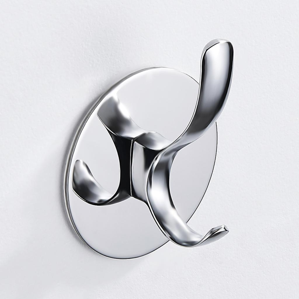 8/4pcs Adhesive Hooks Wall Mount Waterproof Stainless Steel Hooks for Hanging Coat, Hat,Towel Robe Hook Rack for Bedroom Kitchen