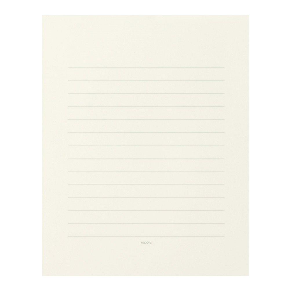 MIDORI Minimalist Brown Letter Set with Envelopes