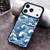 Japanese Wave Art Phone Case for iPhone 17 16 15 Pro Max Air 14 13 12 11 Plus Shockproof Cover
