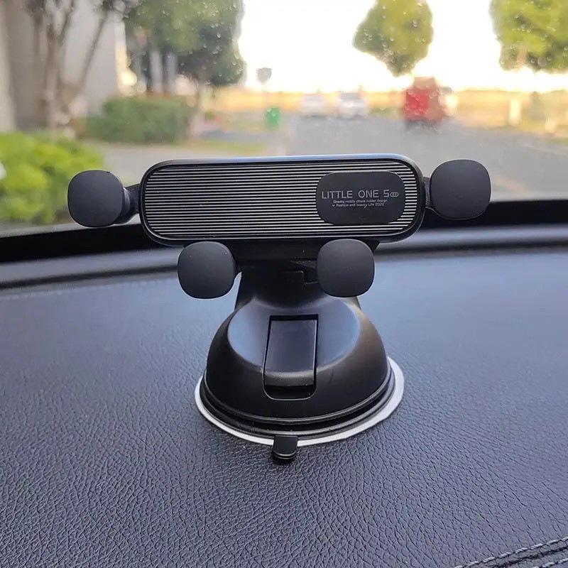 Wind Flower Car Phone Holder with Suction Cup - Cute Dashboard Ornament
