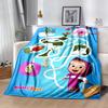 Masha Bear Blanket Warmthful Decor Great for Bedding Office Chair Office Four Seasons Universal Digital Print