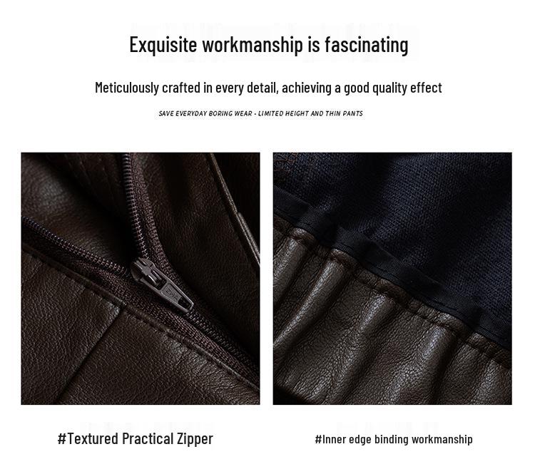 Damskie spodnie z owczej skóry z wysokim stanem i szerokimi nogawkami na Jesień/Zimę 2025 - Wszechstronna moda, Duży rozmiar, Długie proste spodnie