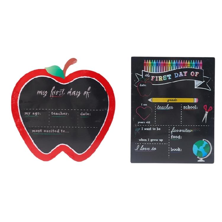 Double Sided Wooden Classroom Board Attachment Durability Ecological Friendly Design for Study Note Photo Props