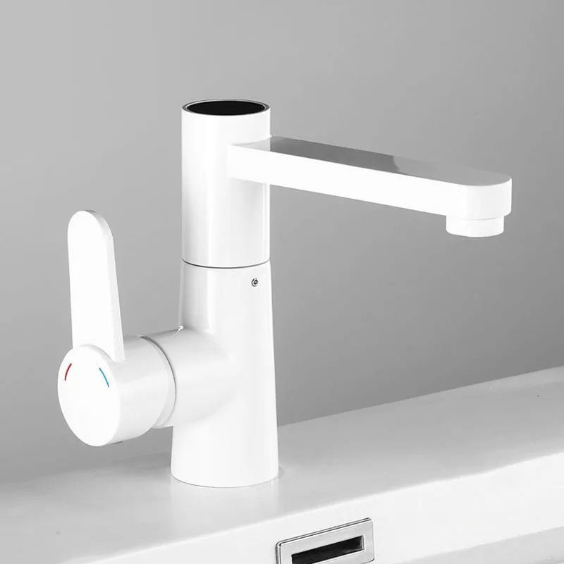 White/Black/Chrome Bathroom Basin Faucet Brass Smart Digital Display Washbasin Faucet LED Display Temperature Table Mix Tap