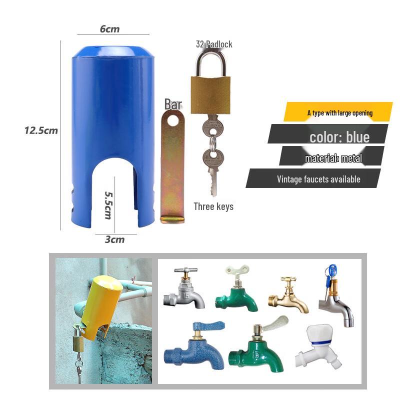 TLXT Multi-functional Outdoor Faucet Anti-theft Lock CN plug (adapter included)