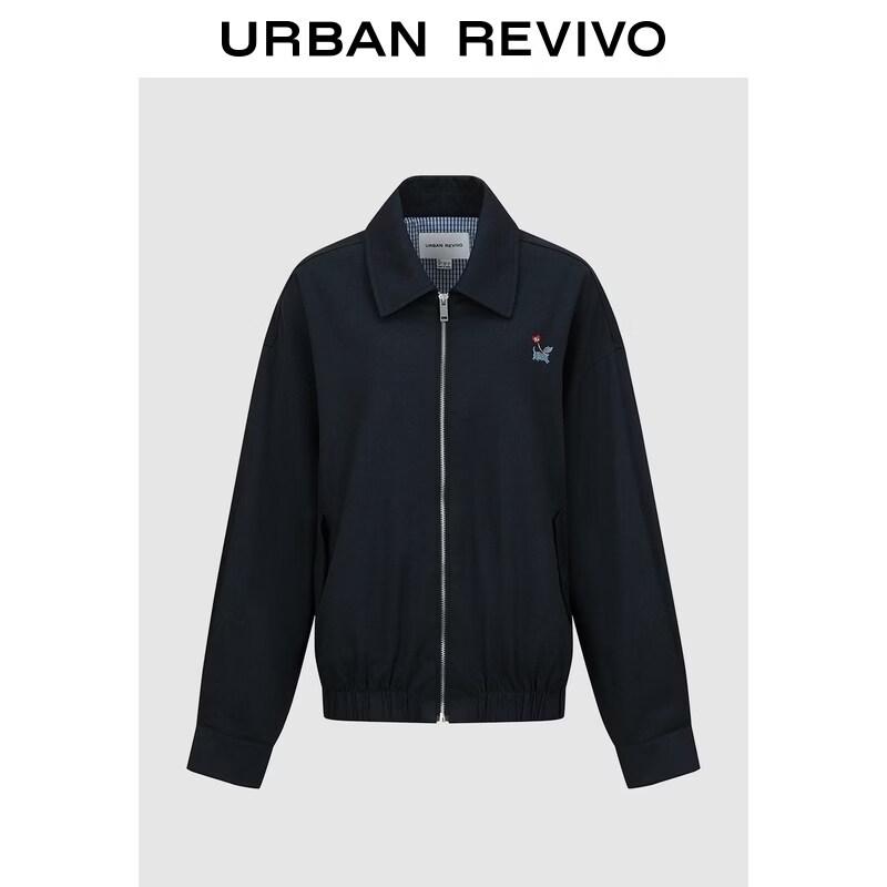 UR 2026 Women s Retro Embroidered Zipper Jacket L