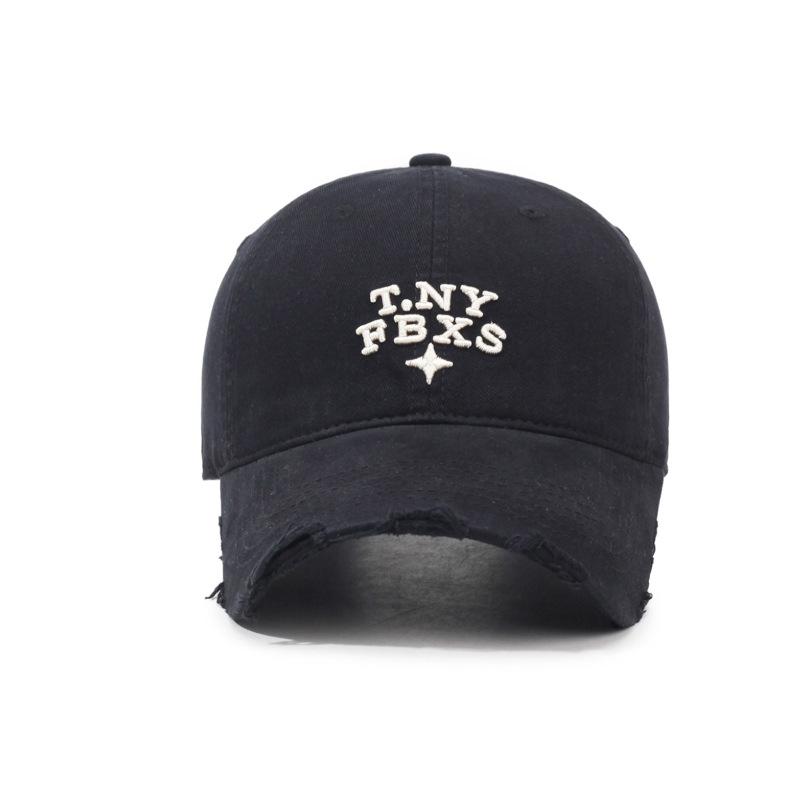 Broken Baseball Cap Spring Autumn Women Embroidered Cap Men Sunshade Sunscreen Cap