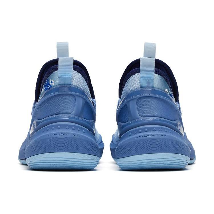 Anta KT Mode Stoff Rutschfest Abriebfest Niedrig geschnittene Basketballschuhe Herren Blau 112321606-2
