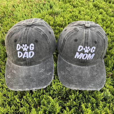 Outdoor Sport Baseballkappen Sommermode Buchstaben HUND PAPA HUND MAMA Stickerei Verstellbare Gorra Kappen Knochenhüte