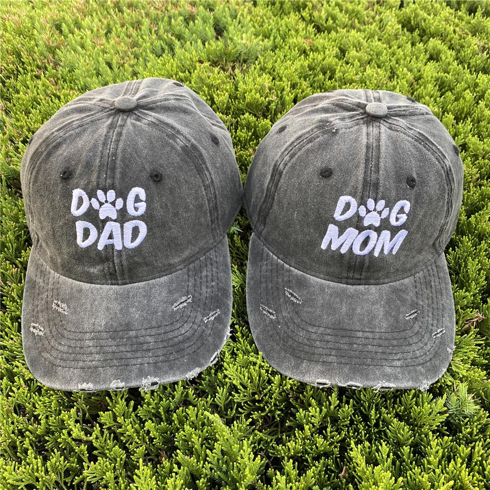 Outdoor Sport Baseball Caps Summer Fashion Letters DOG DAD DOG MOM Embroidery Adjustable Gorra Caps Bone Hats