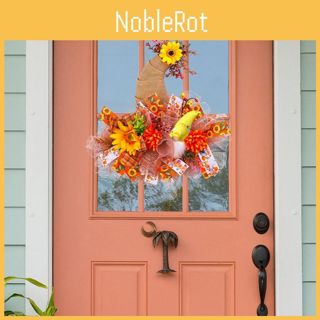 Harvest Door Fall Hanging With Sunflower Decor For Fall Festival Celebrations