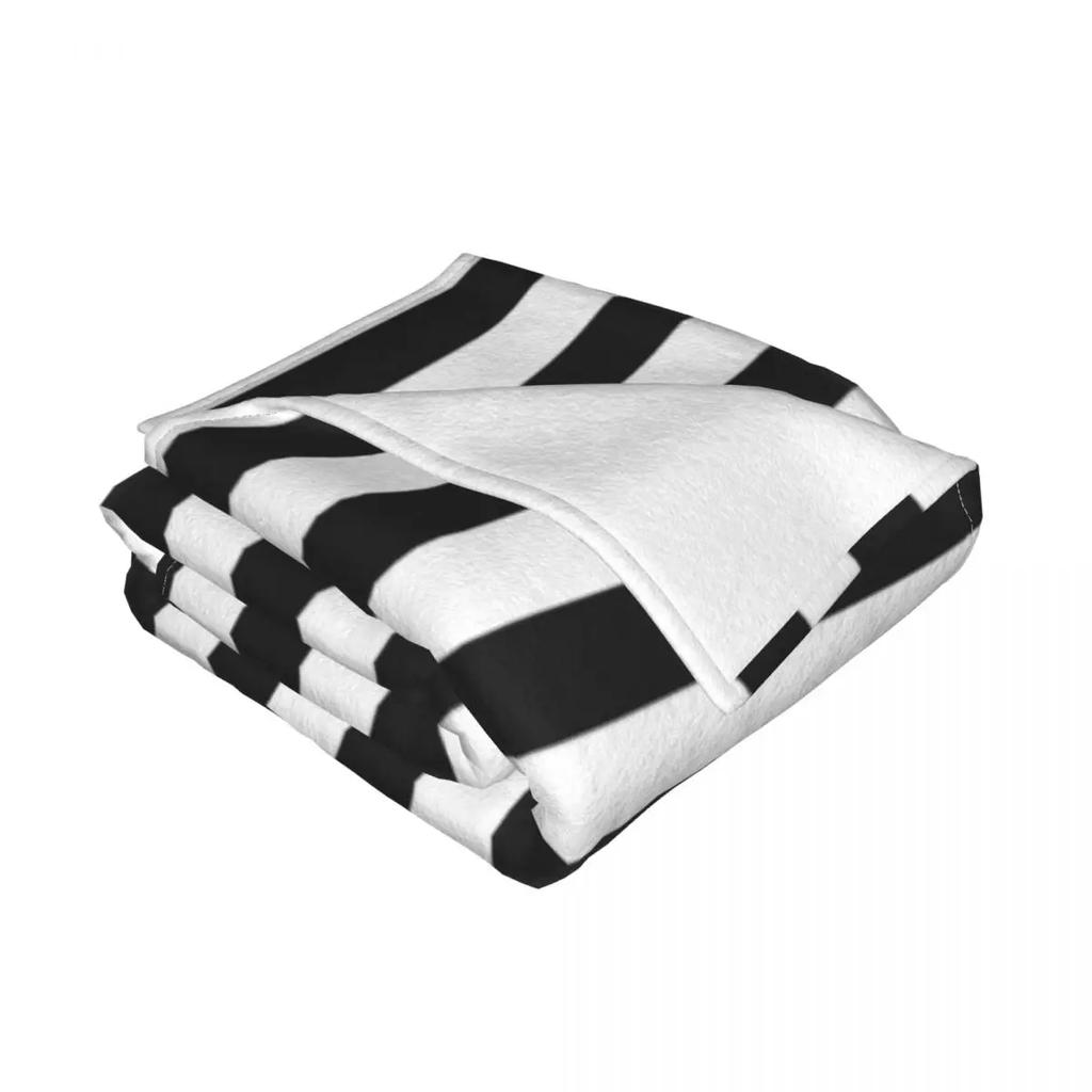 Black White Stripes Throw Blanket Blankets and Throws Halloween