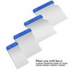 4pcs/Set Scraper Putty Knife Blade Painting Tools Hand Plastering Cleaning Blade Shovel for Wallpaper/Decals/Drywall Finishing
