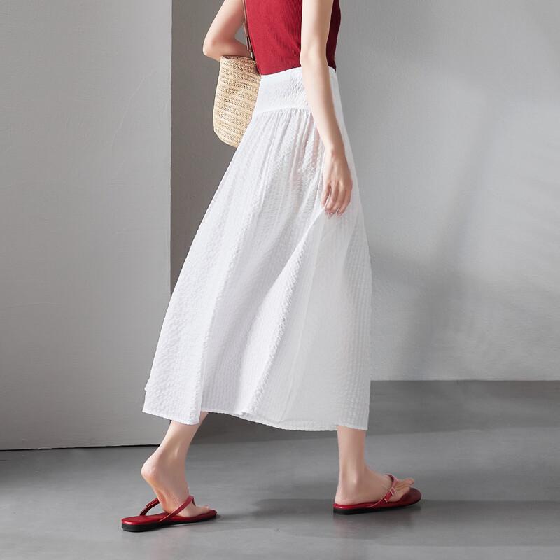 SOFSIL Women s Textured A-Line Midi Skirt M