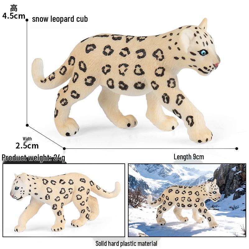 Polar Wildlife Animal Model Toy Set: Polar Bear & Penguin