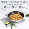 Nonstick Wok Pan Honeycomb Hybrid Woks Stir-fry Pans Nonstick Stir Frying Pan Non Toxic Cooking Pan Compatible with All Cooktops