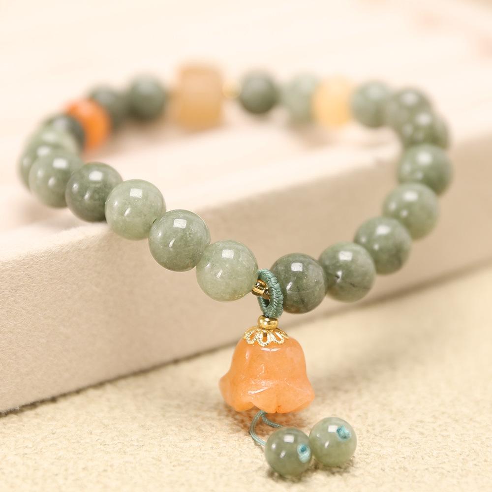 Ladies Handmade Lily of the Valley Bracelet, Forest Floral Ornament, Travel Memorial Gift