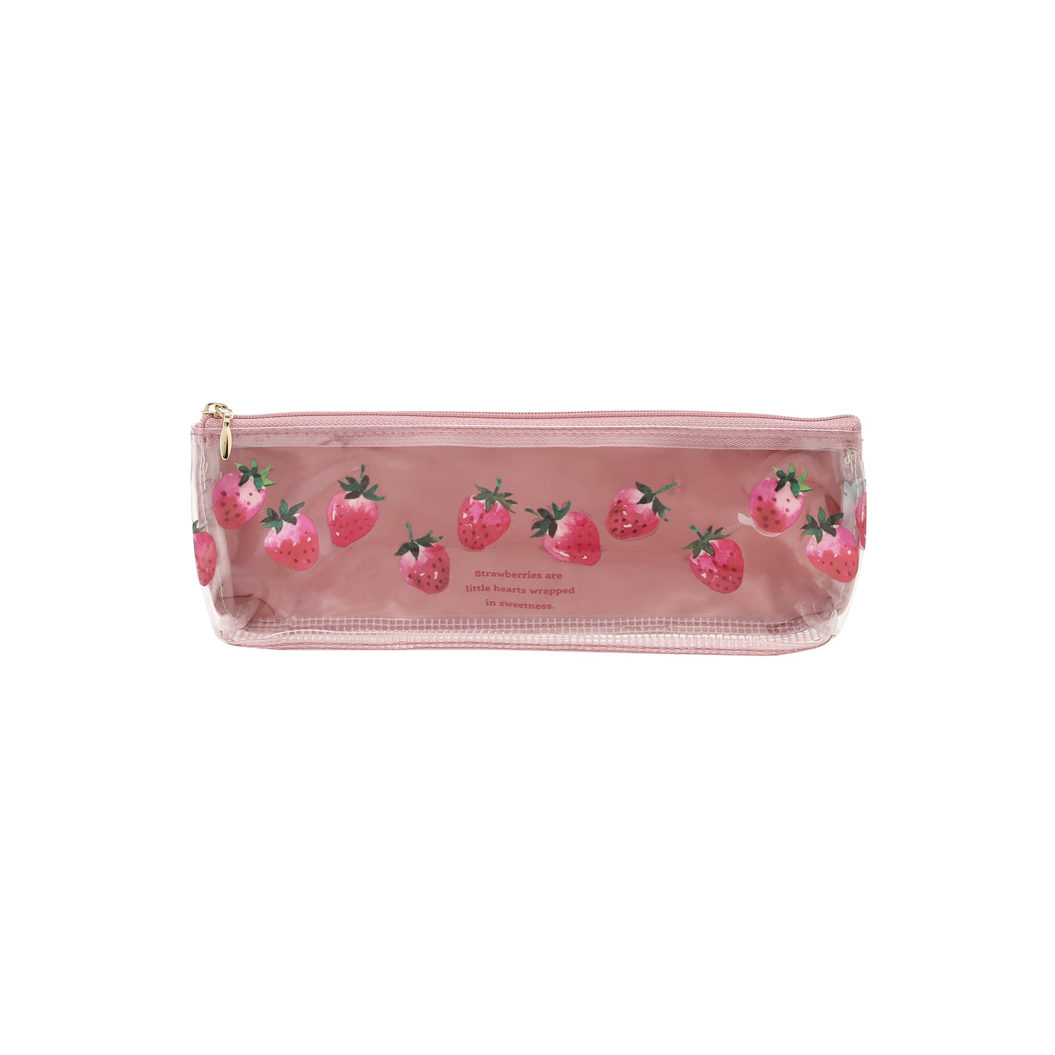 Afternoon Tea Living JS47 Strawberry Toothbrush Pouch, Pink
