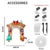 10.82FT Christmas Inflatable Toys LED Lit Arch Santa Friends Christmas Supplies Home Ornament Festive Gift Xmas Yard Decoration
