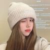 Autumn And Winter Pile Hat Fashion Wool Knitted Hat Loose Large Head Circumference Show Face Small Versatile Casual Cold Hat