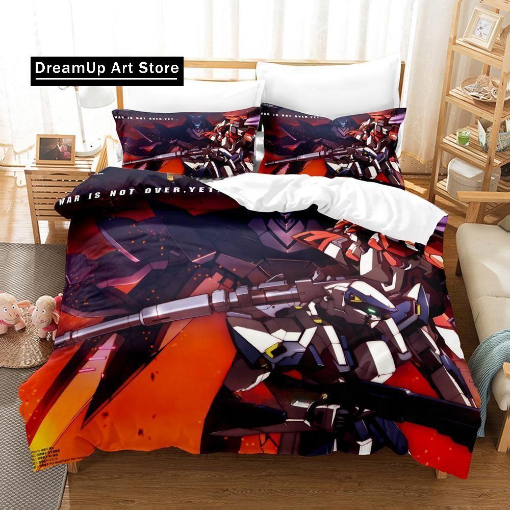 3D Print Fashion Full Metal Panic Bedding Set Boys Girls Single Twin Queen Full Size Duvet Cover Pillowcase Bed Adult Bedroom