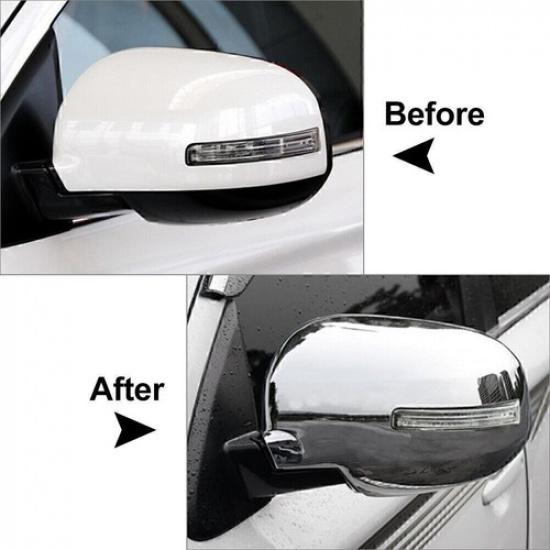 Door Side Rear View Mirror Trim Cover For Mitsubishi Outlander 2013-