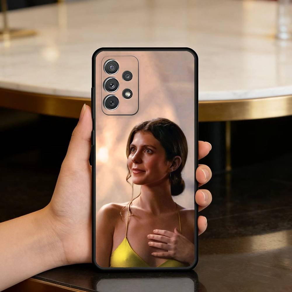 

E-Emily Atress B-Bader Soft Silicone Black Cover Phone Case For Samsung Galaxy A73,A72,A71,A70,A53,A52,A51 Samsung a72