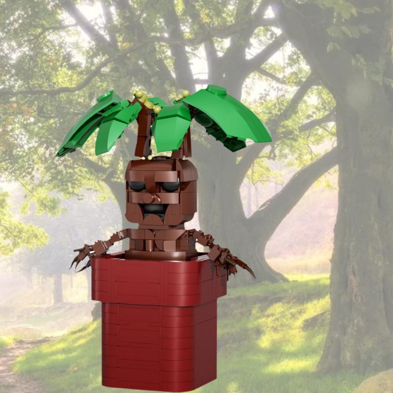 Potted Plant Mandrake Building Blocks Toys Model Diy Small Educational Grain
