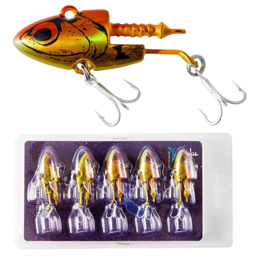 Seiran Sea Bass Jig Set of Variety Heads for Sea and Spanish Mackerel Lures Heads, 16g, 22g, 28g, 5, Bass, Flounder, Bluefish,