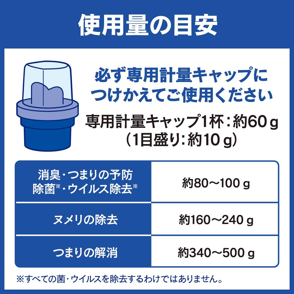 Kao Pipe Haiter High Viscosity Gel Refill for Professional Eliminates Hair and Professional Service (2kg) Use, Slippage, Odors, Clogging, Alkaline,