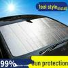 Universal Car Sunshade for Front and Rear Windshields - Sun Protection & Heat Insulation