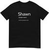 Near Me Tees Shawn World's Greatest Lover Short-Sleeve Men's T-Shirt, Romantic Gift for Shawn M, Black